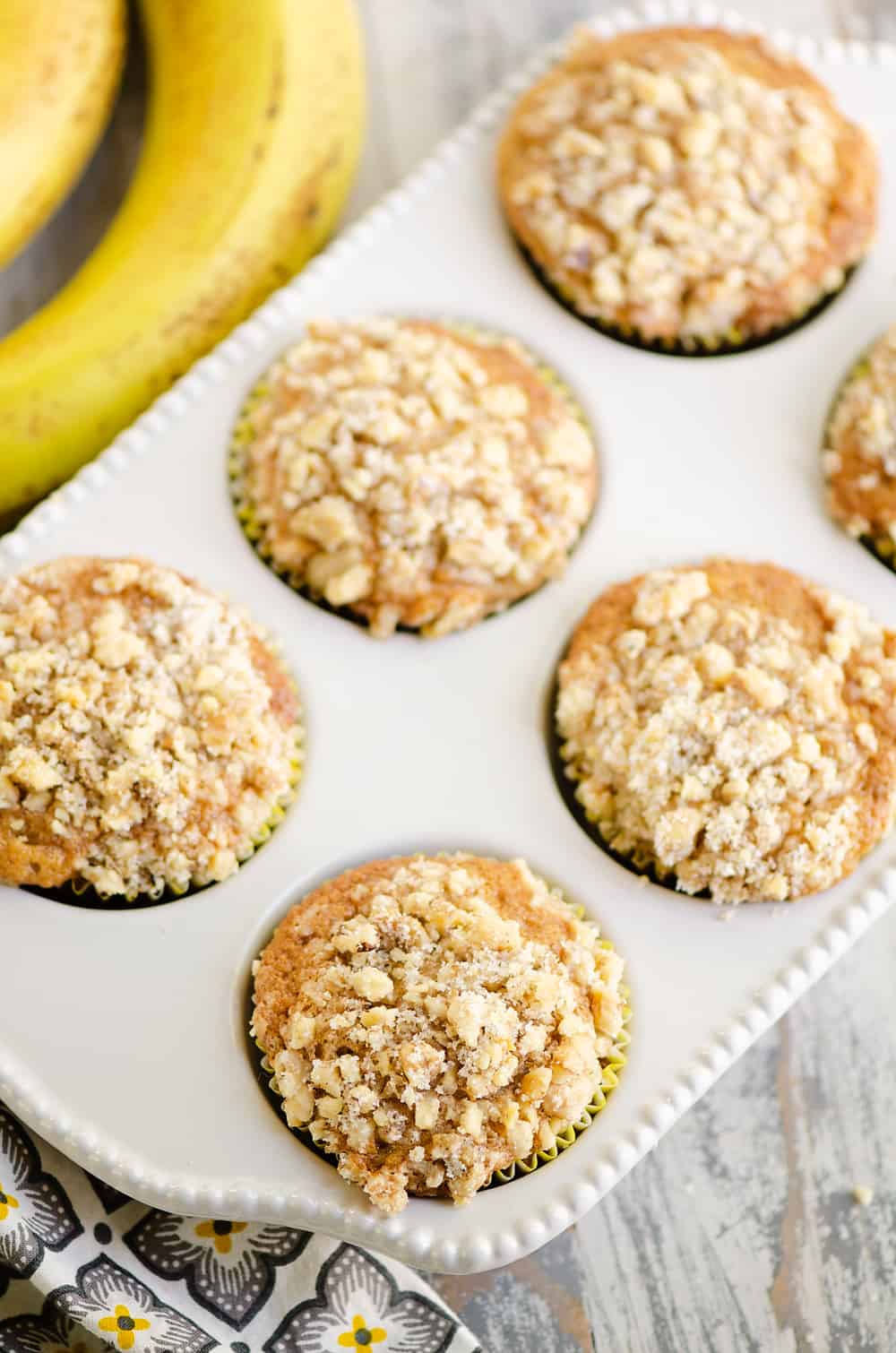 Banana Nut Streusel Muffins