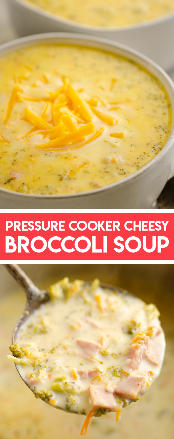 Pressure Cooker Ham & Broccoli Cheese Soup