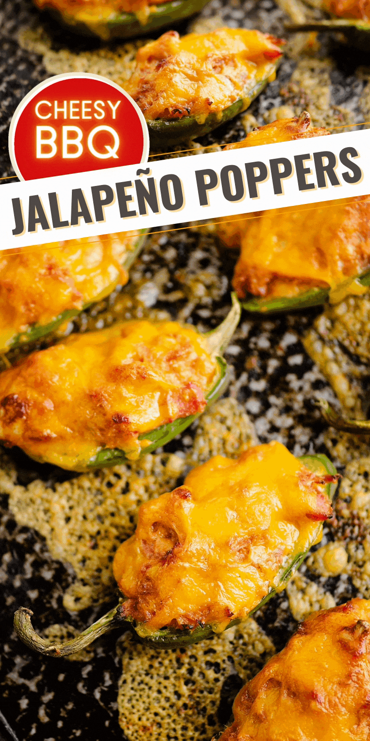 Cheesy BBQ Pork Jalapeno Poppers