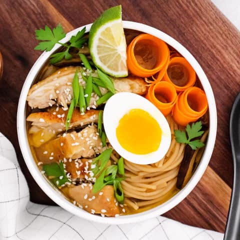 Instant Pot Chicken Ramen With Sweet Chili Oil