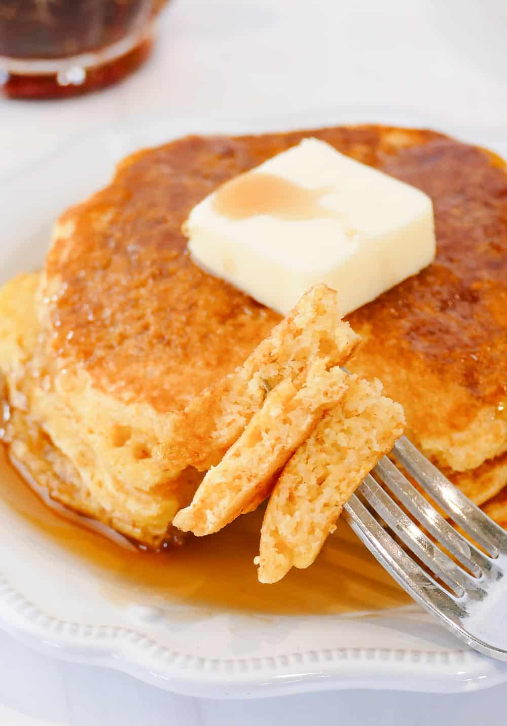 Buttermilk Cornmeal Pancakes