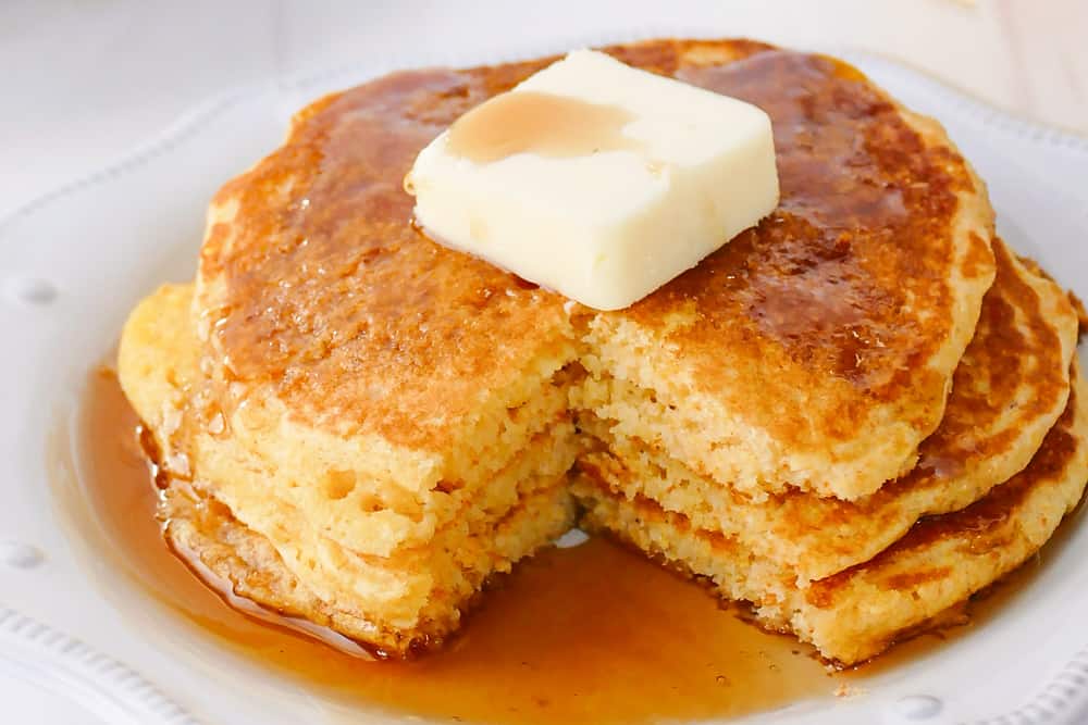 Buttermilk Cornmeal Pancakes