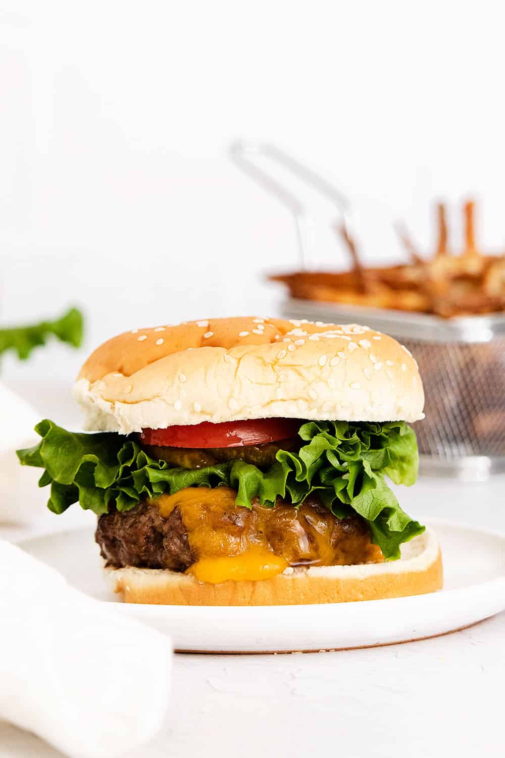 Air Fryer Cheeseburgers | Easy 15 Minute Recipe