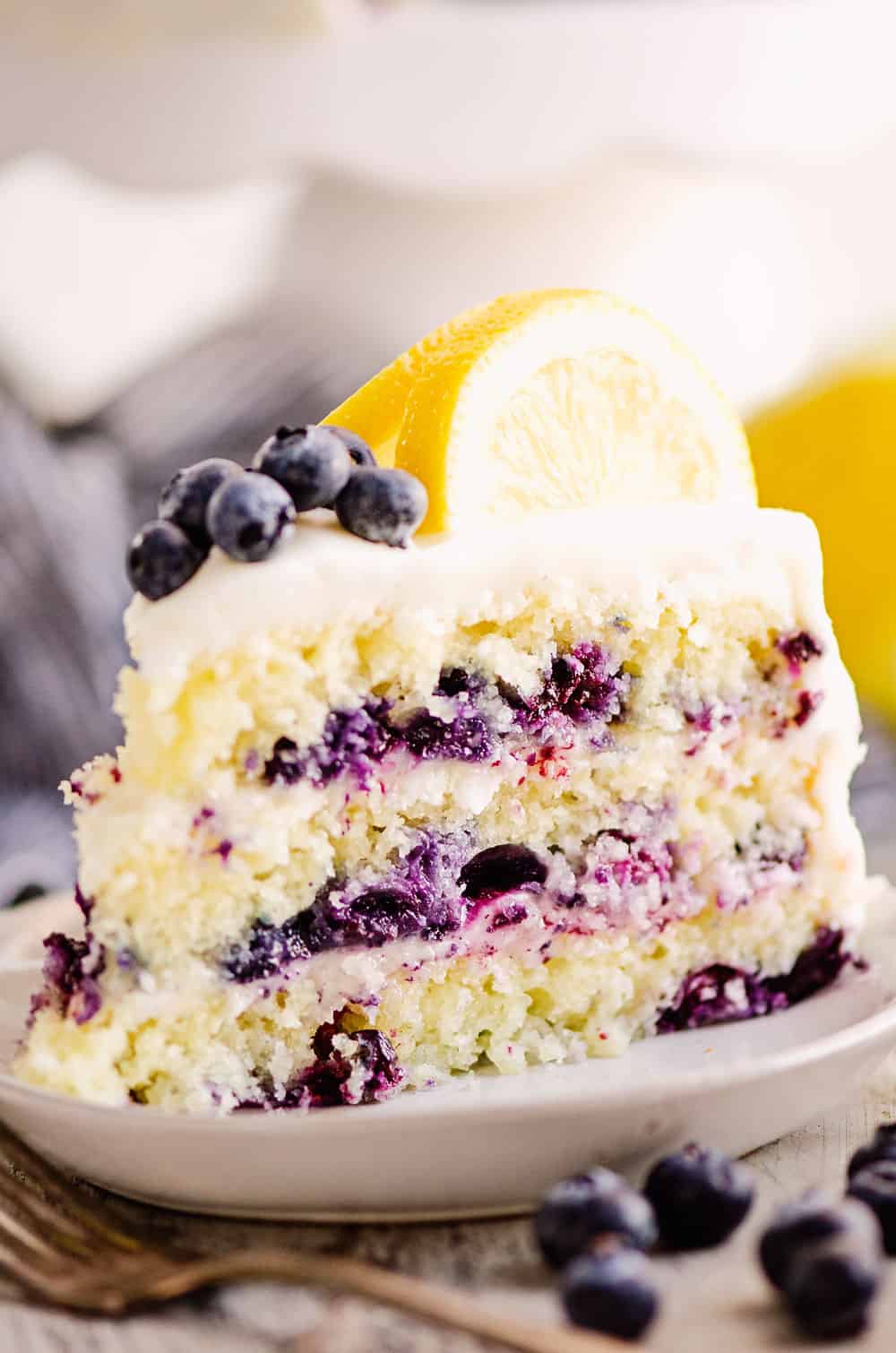 Blueberry Lemon Layer Cake