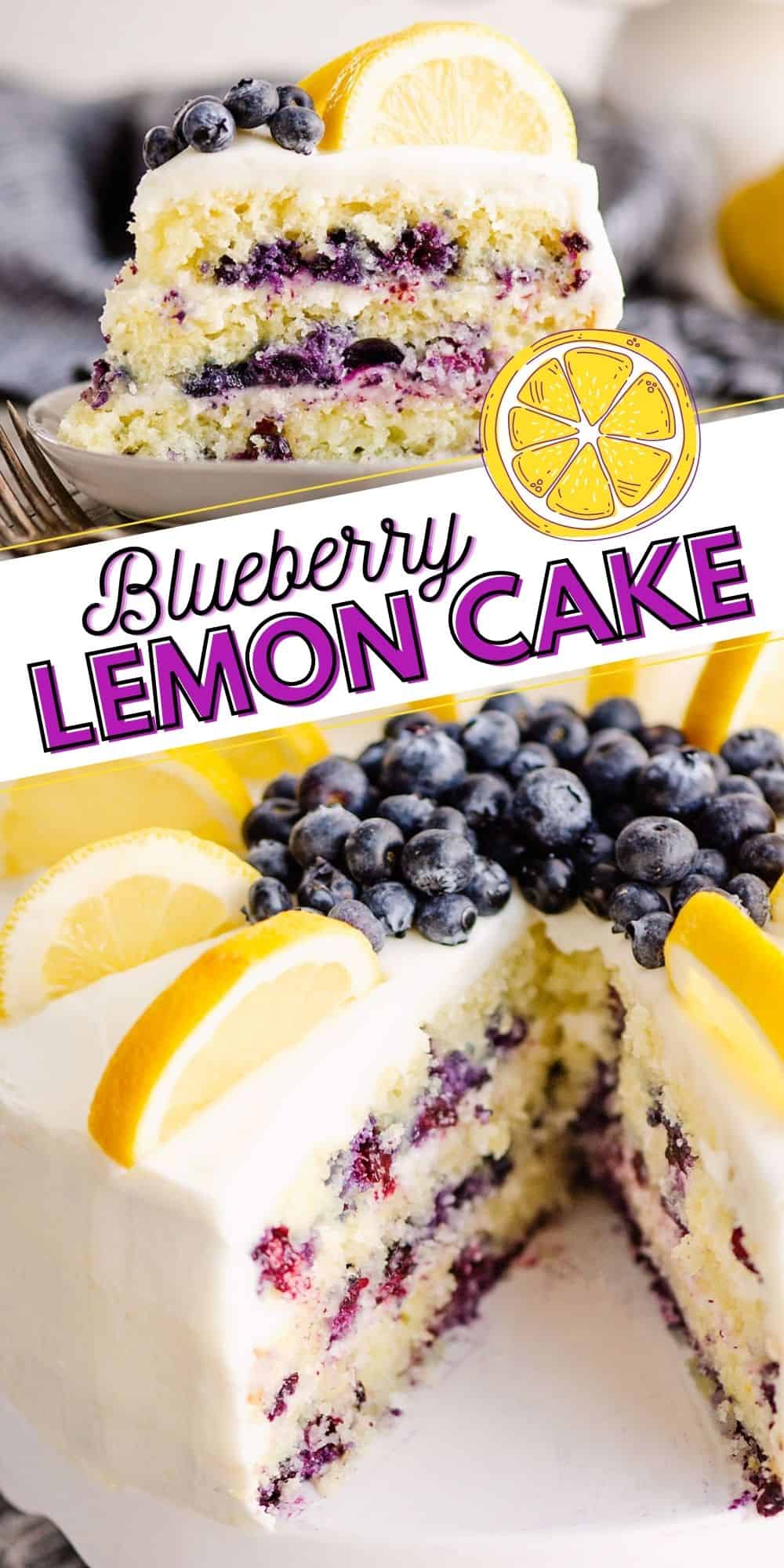 Blueberry Lemon Layer Cake