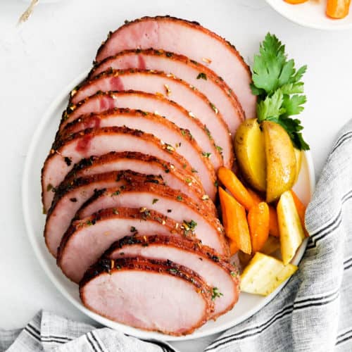 Air Fryer Ham With Garlic Herb Butter Great Air Fryer Recipes