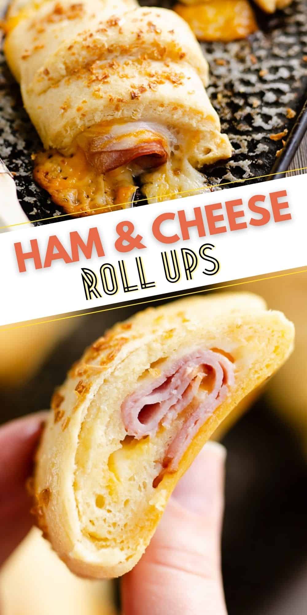 Hot Ham & Cheese Roll Ups - Easy 5 Ingredient Recipe