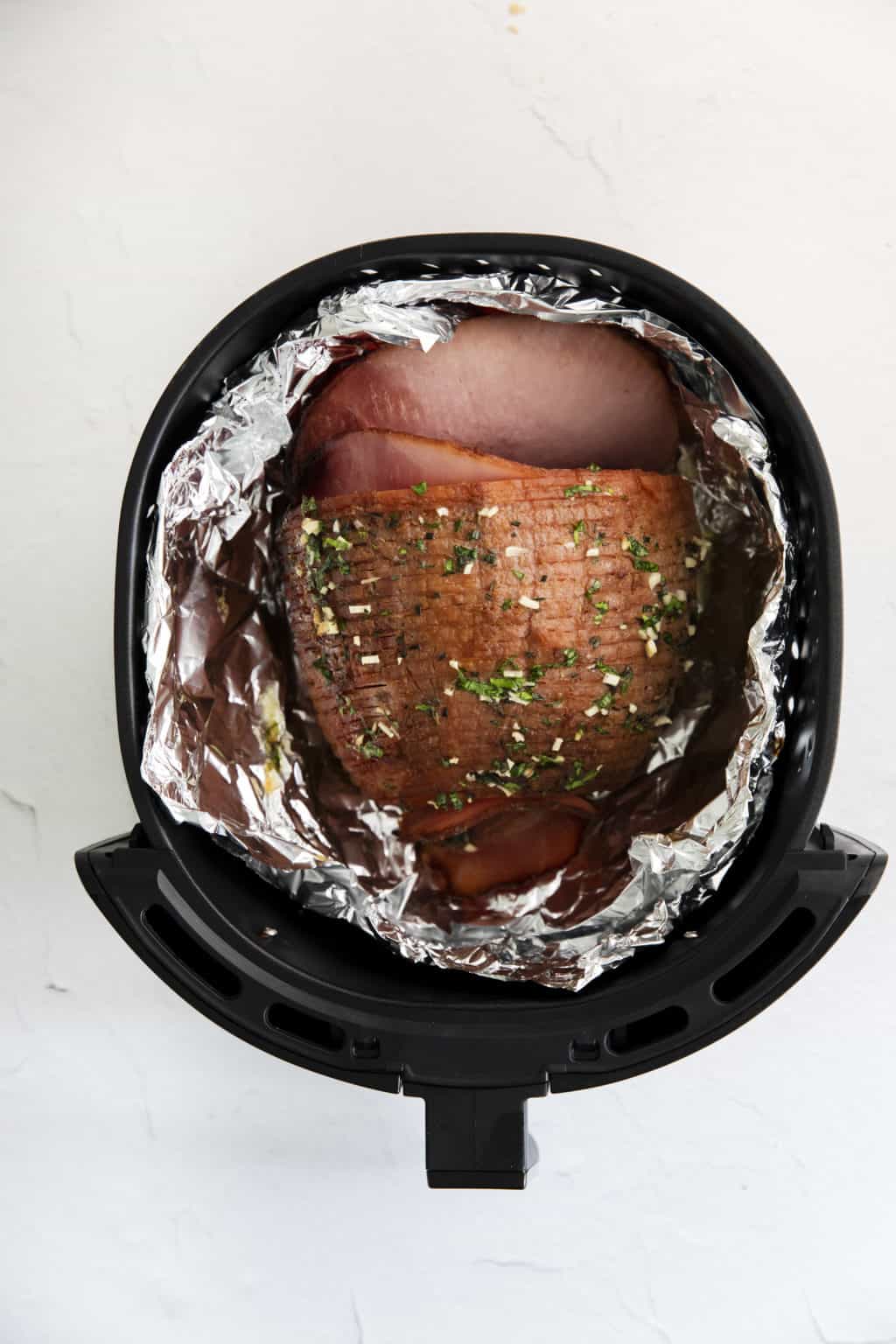 Air Fryer Ham With Garlic Herb Butter Great Air Fryer Recipes