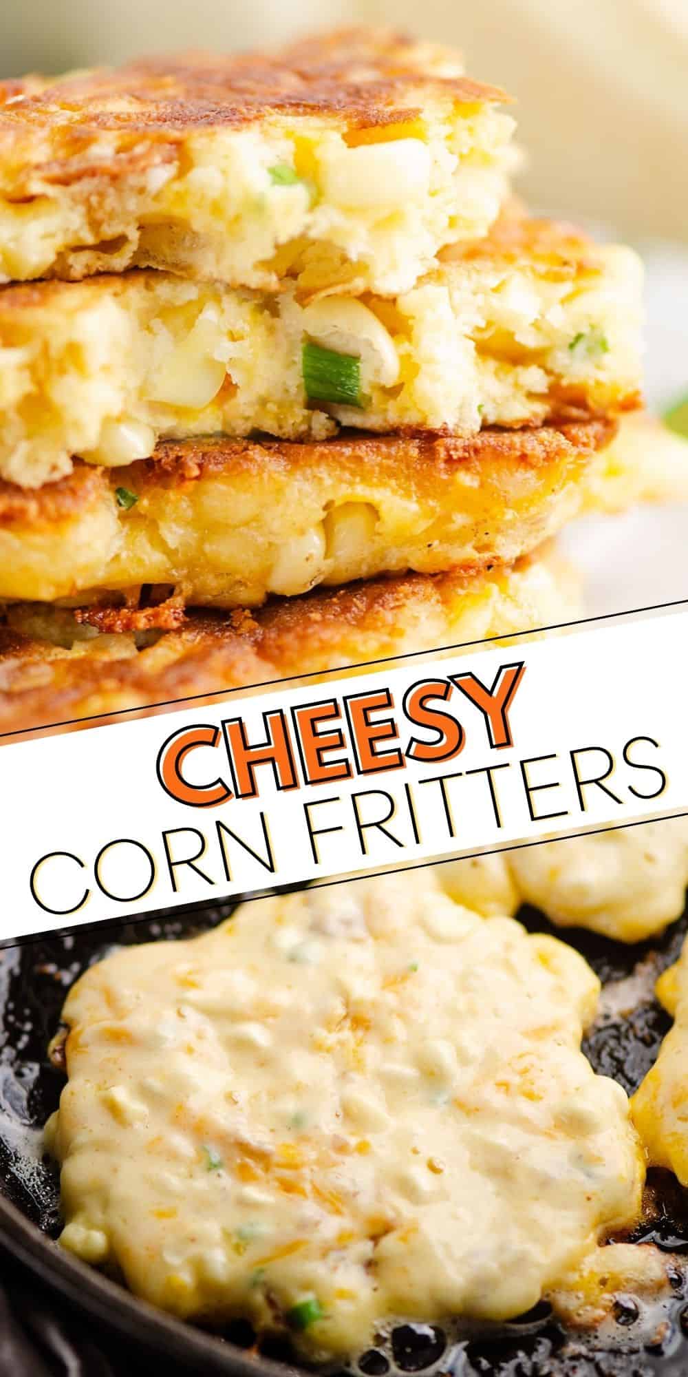 Cheesy Corn Fritters