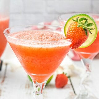 Easy Frozen Strawberry Daiquiri | Four Ingredient Frozen Strawberry ...