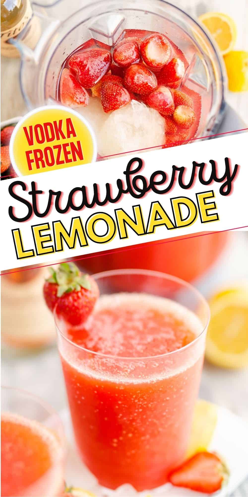 Frozen Strawberry Vodka Lemonade