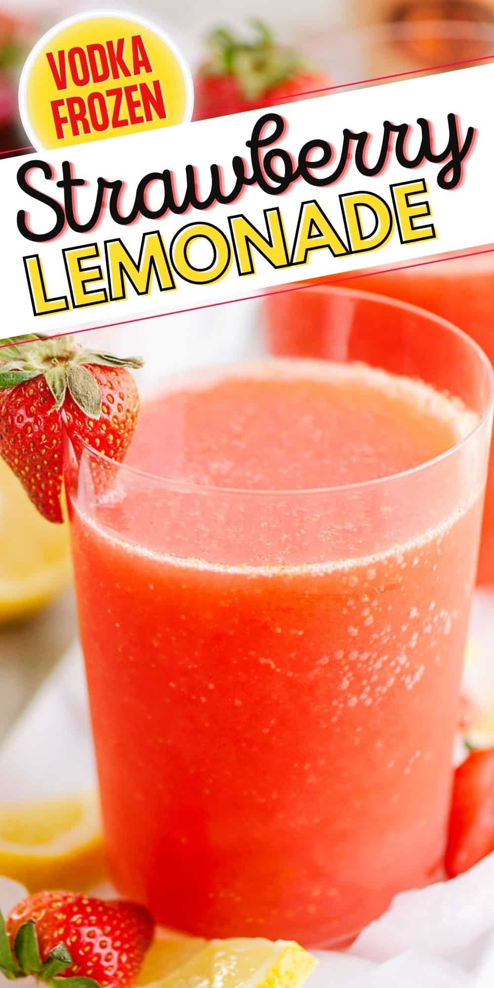 Frozen Strawberry Vodka Lemonade