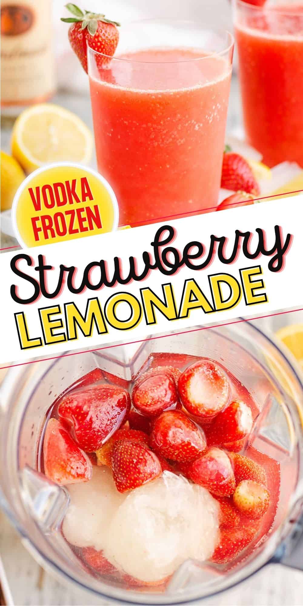 Frozen Strawberry Vodka Lemonade