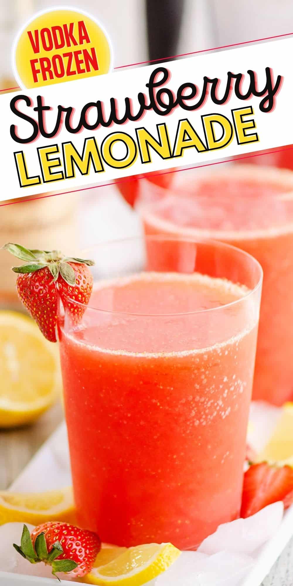 Frozen Strawberry Vodka Lemonade