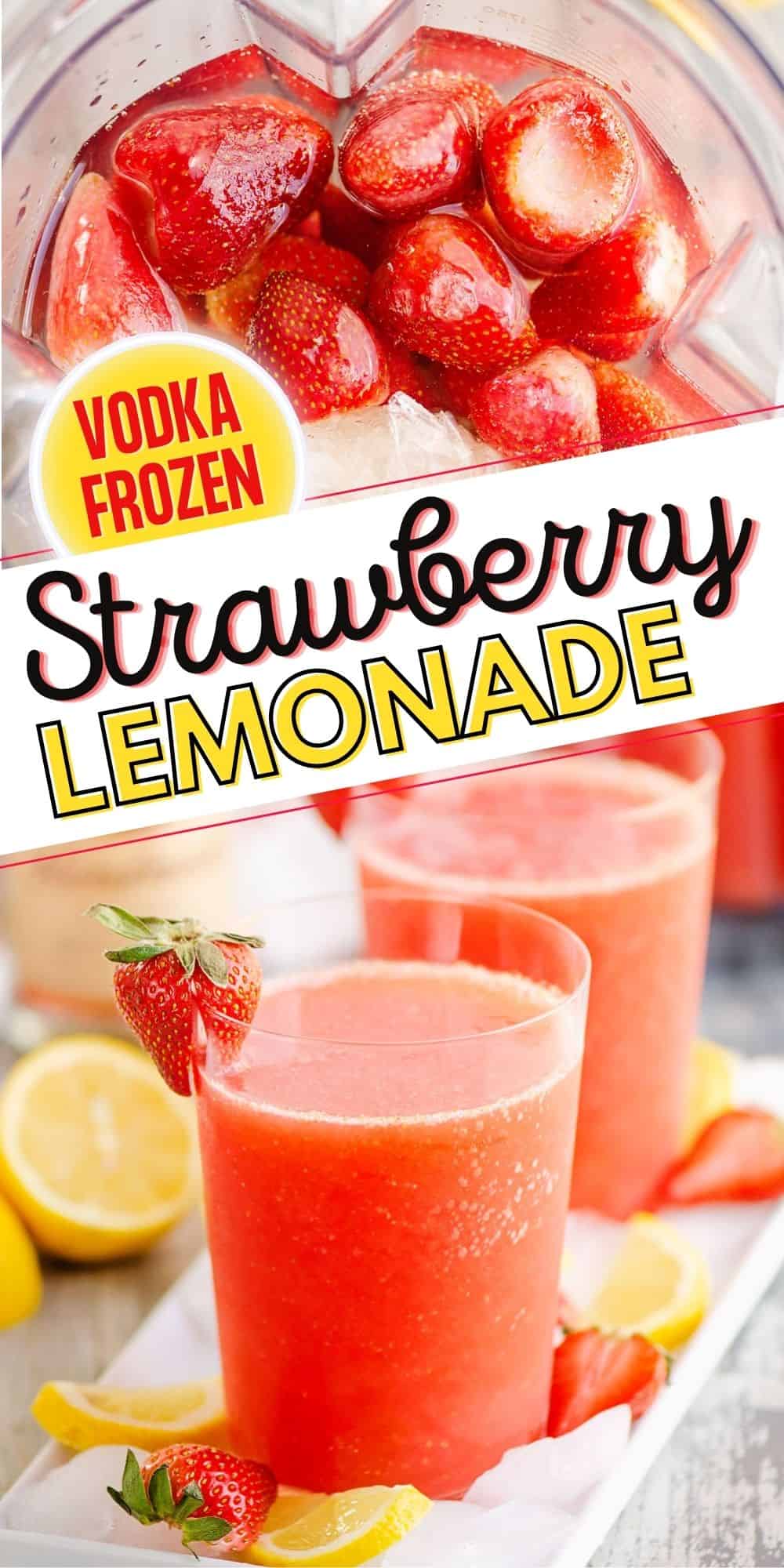 Frozen Strawberry Vodka Lemonade