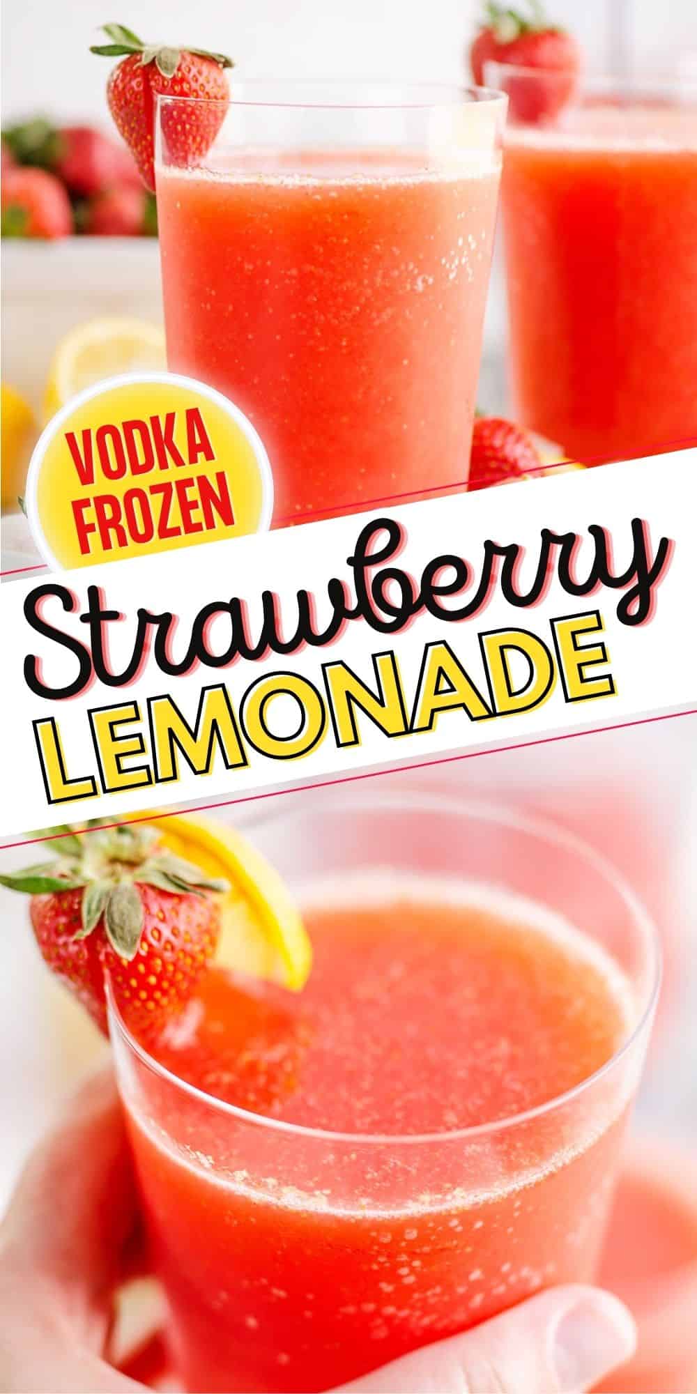 Frozen Strawberry Vodka Lemonade