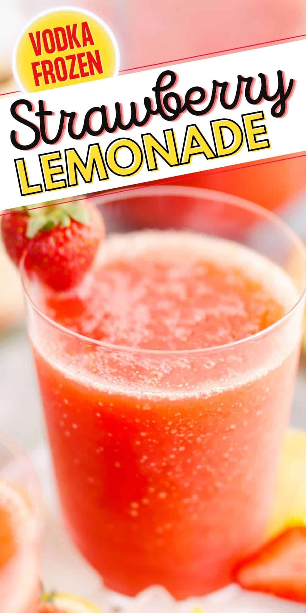 Frozen Strawberry Vodka Lemonade