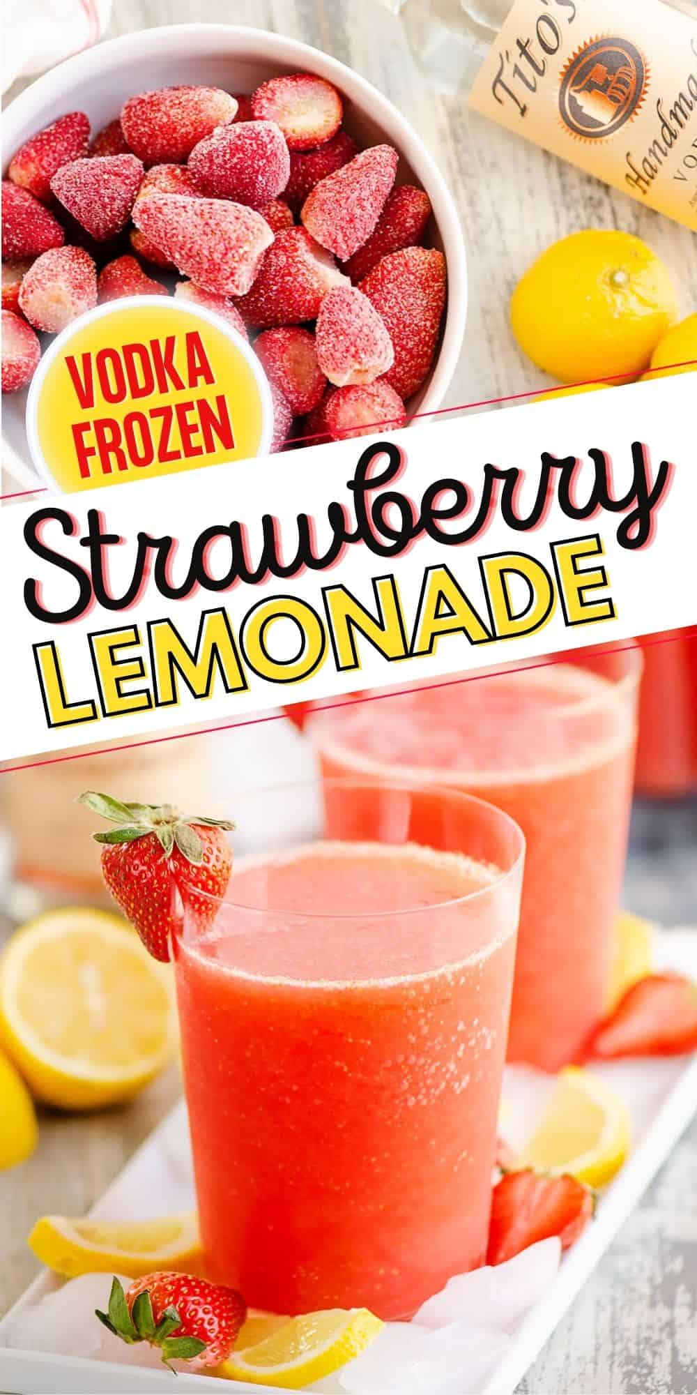 Frozen Strawberry Vodka Lemonade