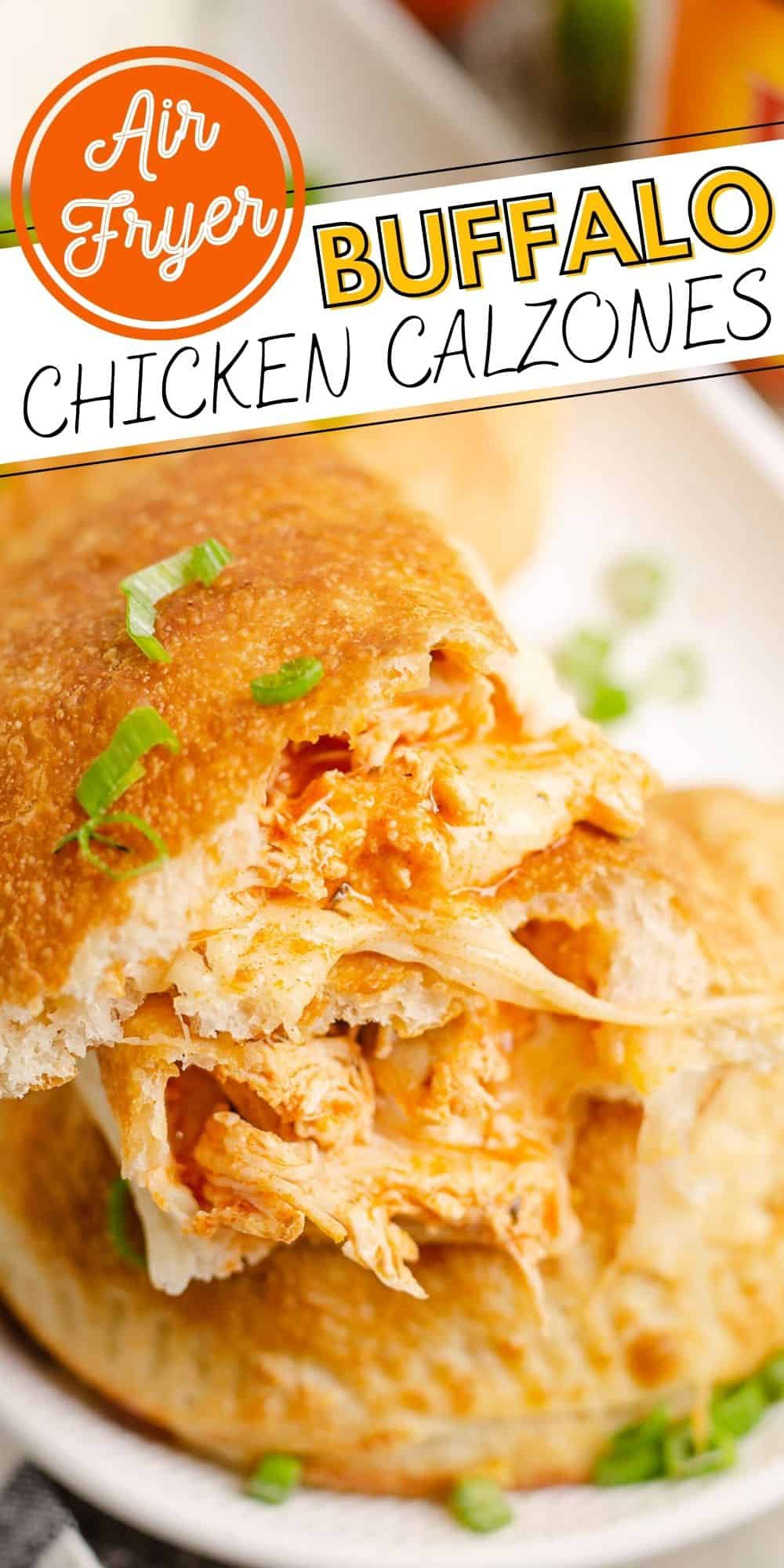 Air Fryer Buffalo Chicken Calzones