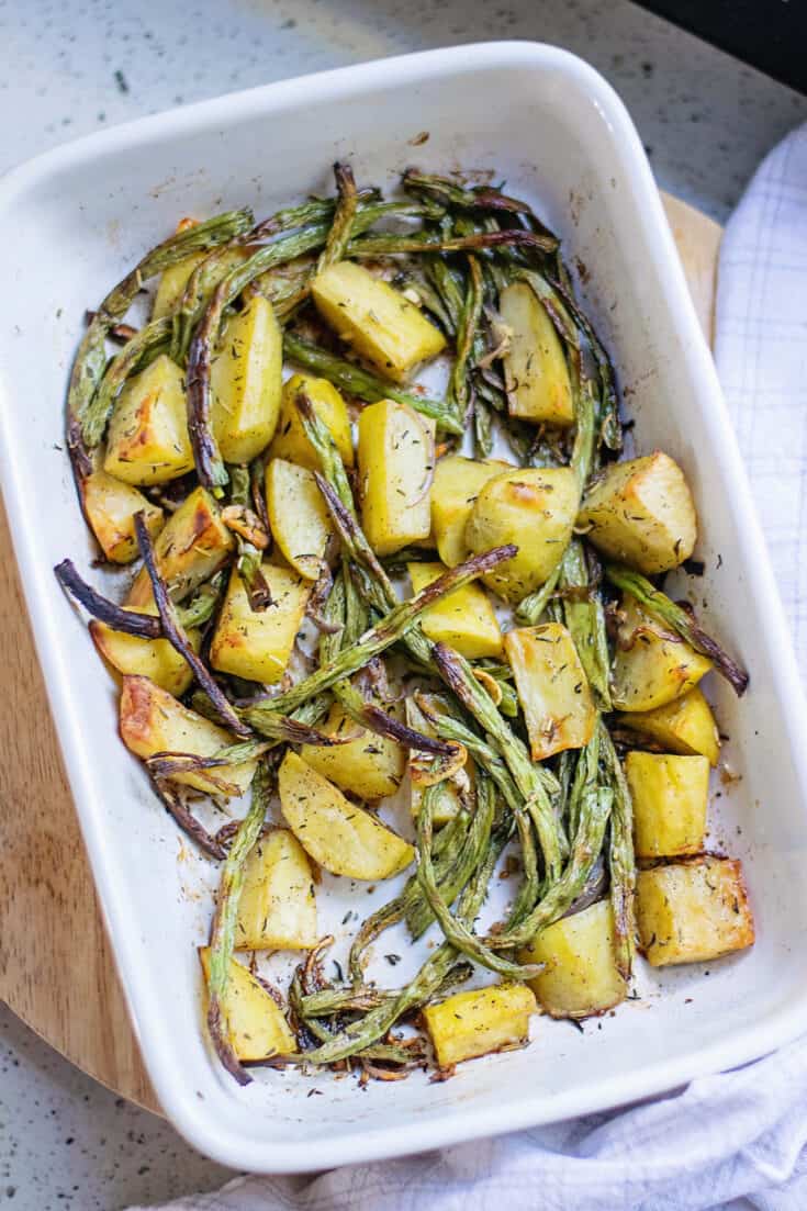 Roasted Spiralized Potatoes - I Sugar Coat It