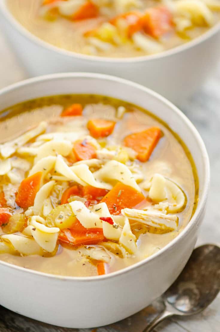 Chicken Noodle Soup from Scratch (Instant Pot or stovetop) - A Pinch of  Healthy