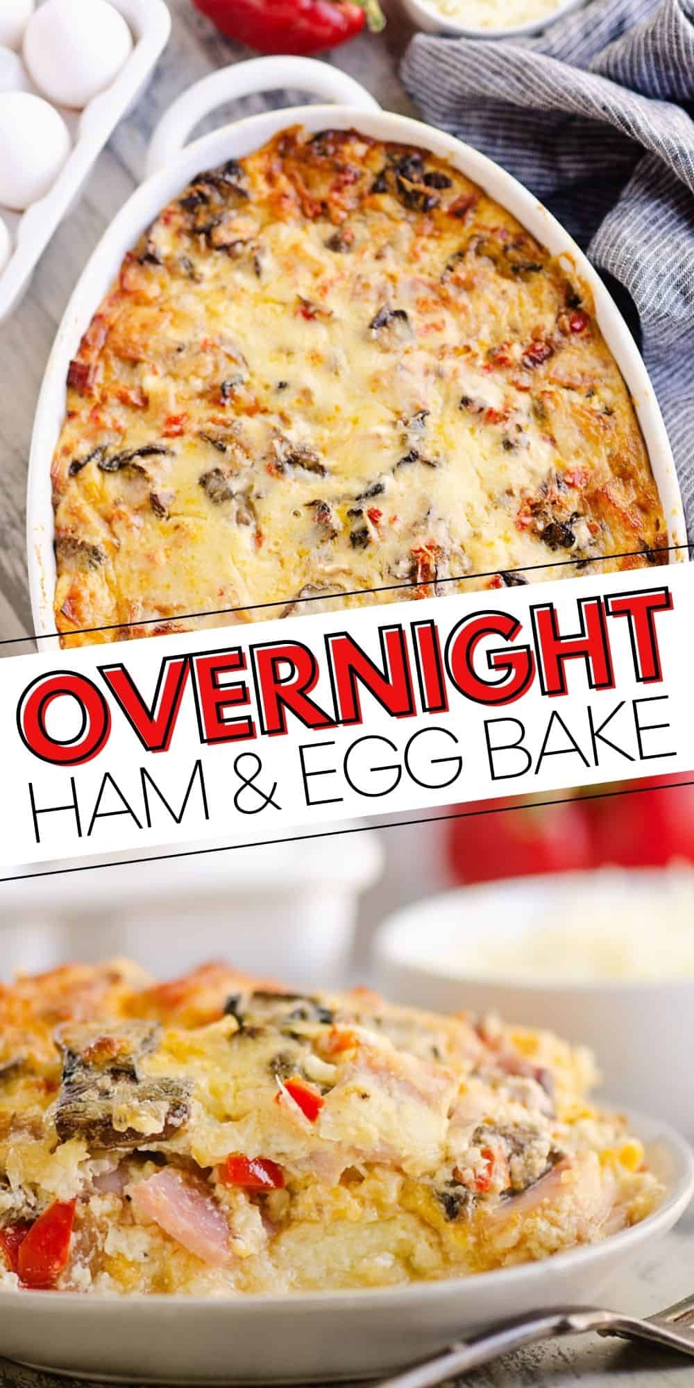 Overnight Ham & Vegetable Egg Casserole