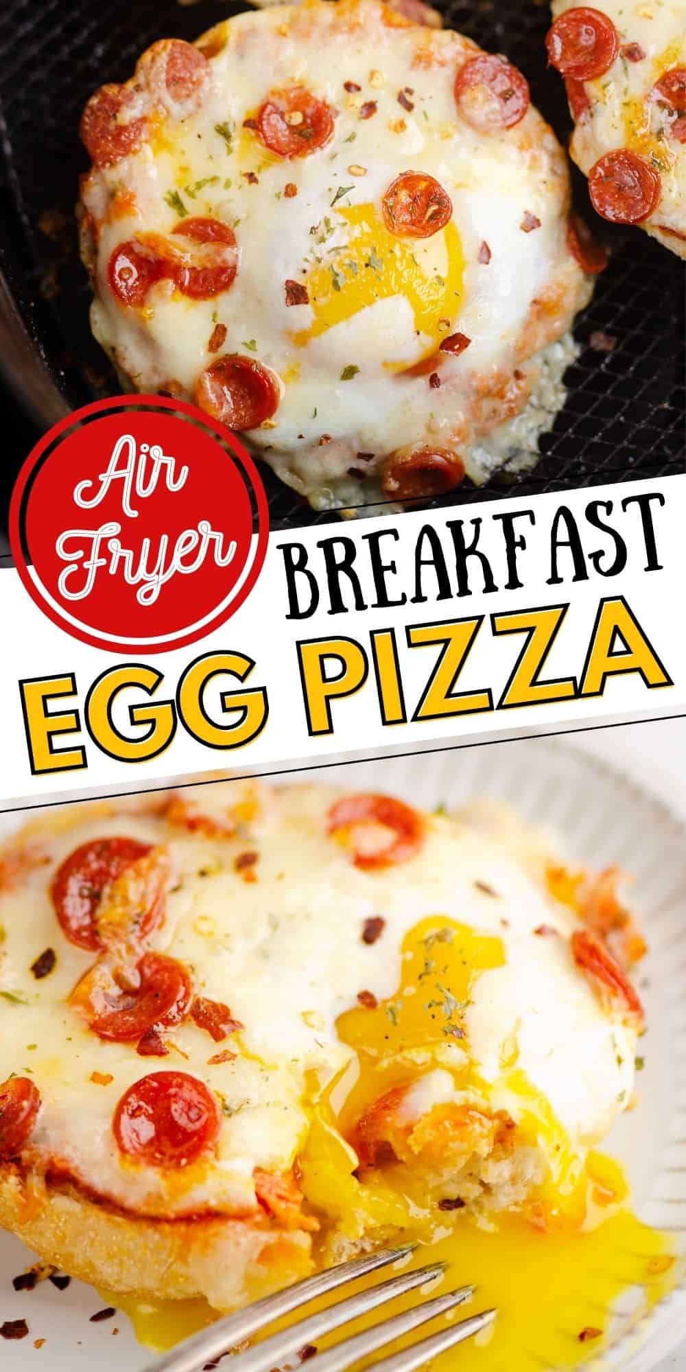 Air Fryer English Muffin Breakfast Pizzas