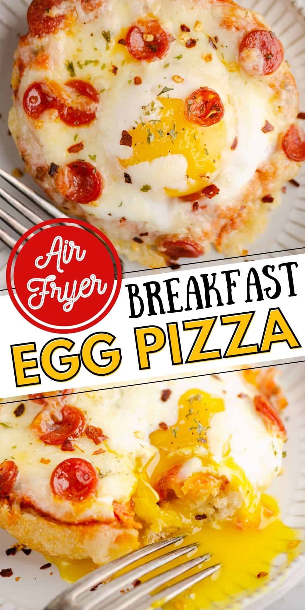 Air Fryer English Muffin Breakfast Pizzas