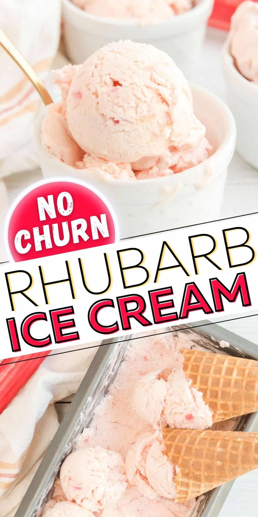 No Churn Rhubarb Ice Cream 7575