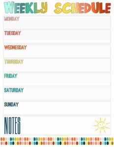 FREE Kids Daily Routine Chart