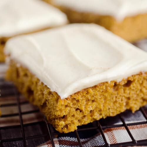 Pumpkin Cake Bars