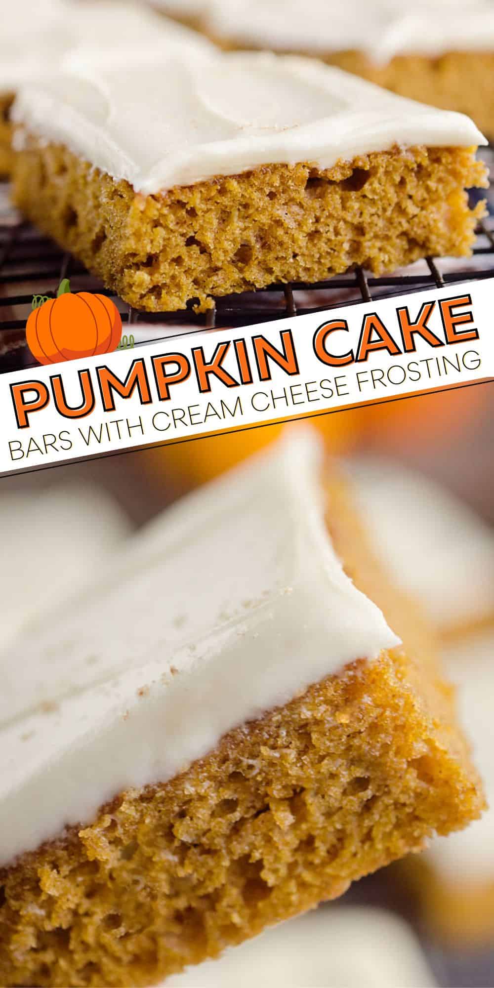 Pumpkin Cake Bars