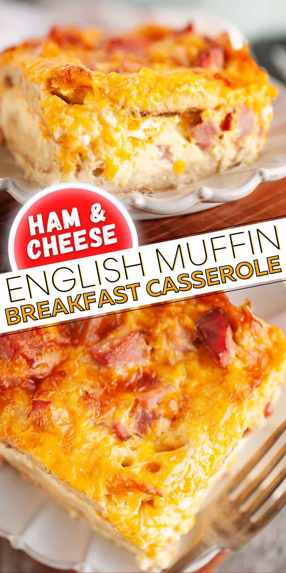 Overnight English Muffin Breakfast Casserole