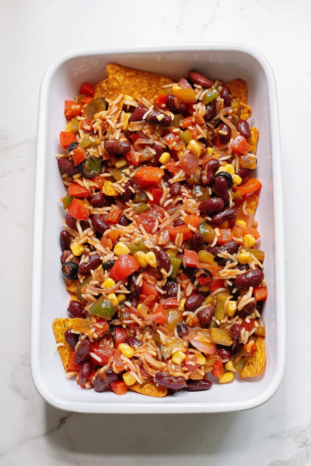 Cheesy Dorito Veggie Casserole