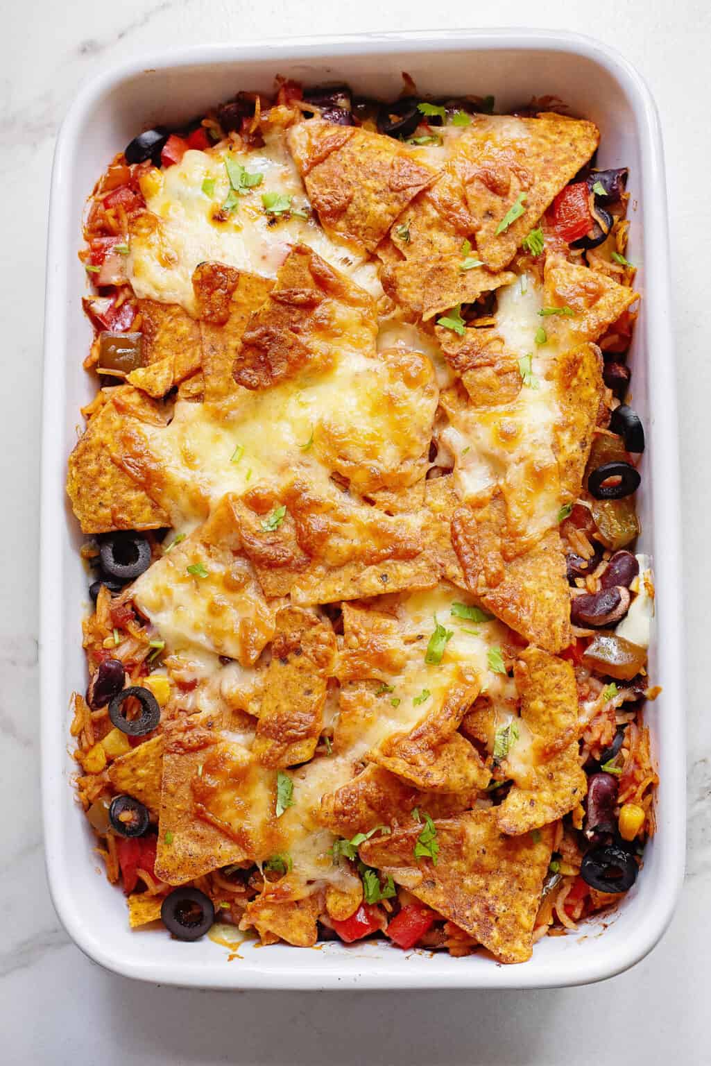 Cheesy Dorito Veggie Casserole