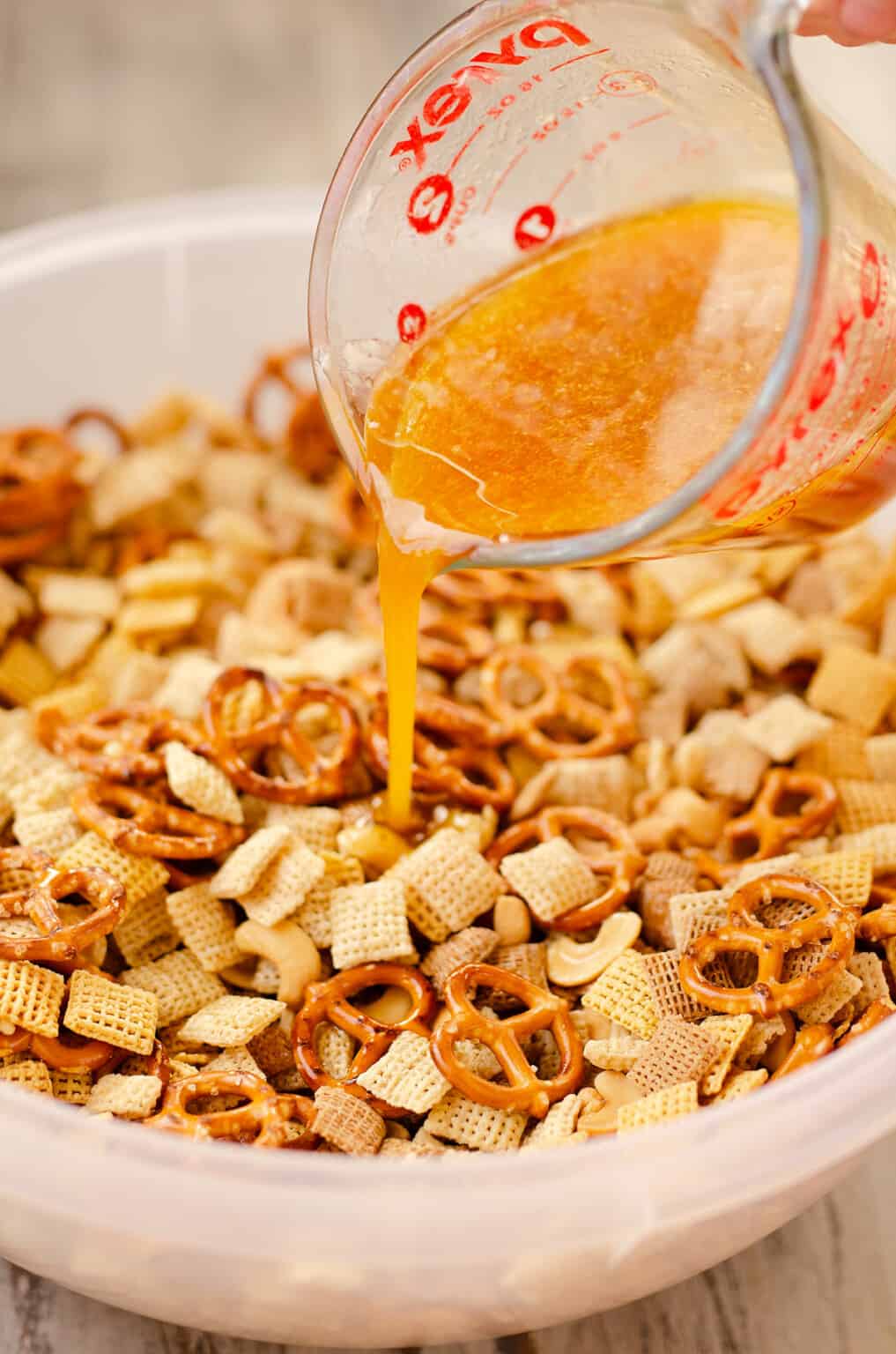 Hot Honey Chex Mix