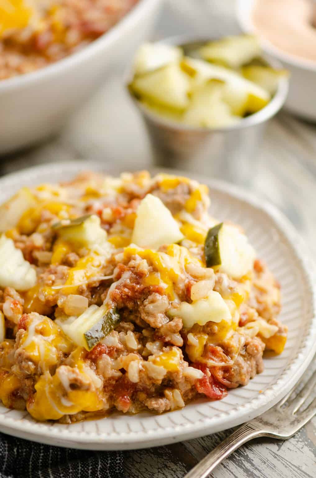 Instant Pot Cheeseburger Casserole